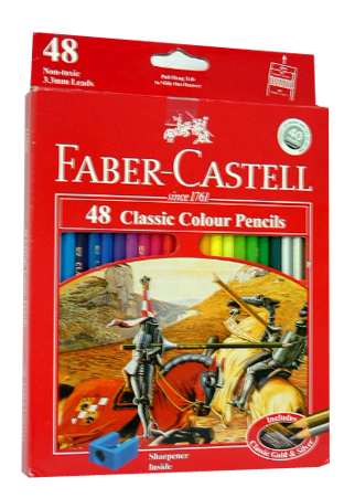 Faber Castell Classic Coloured Pencils 48 Pack